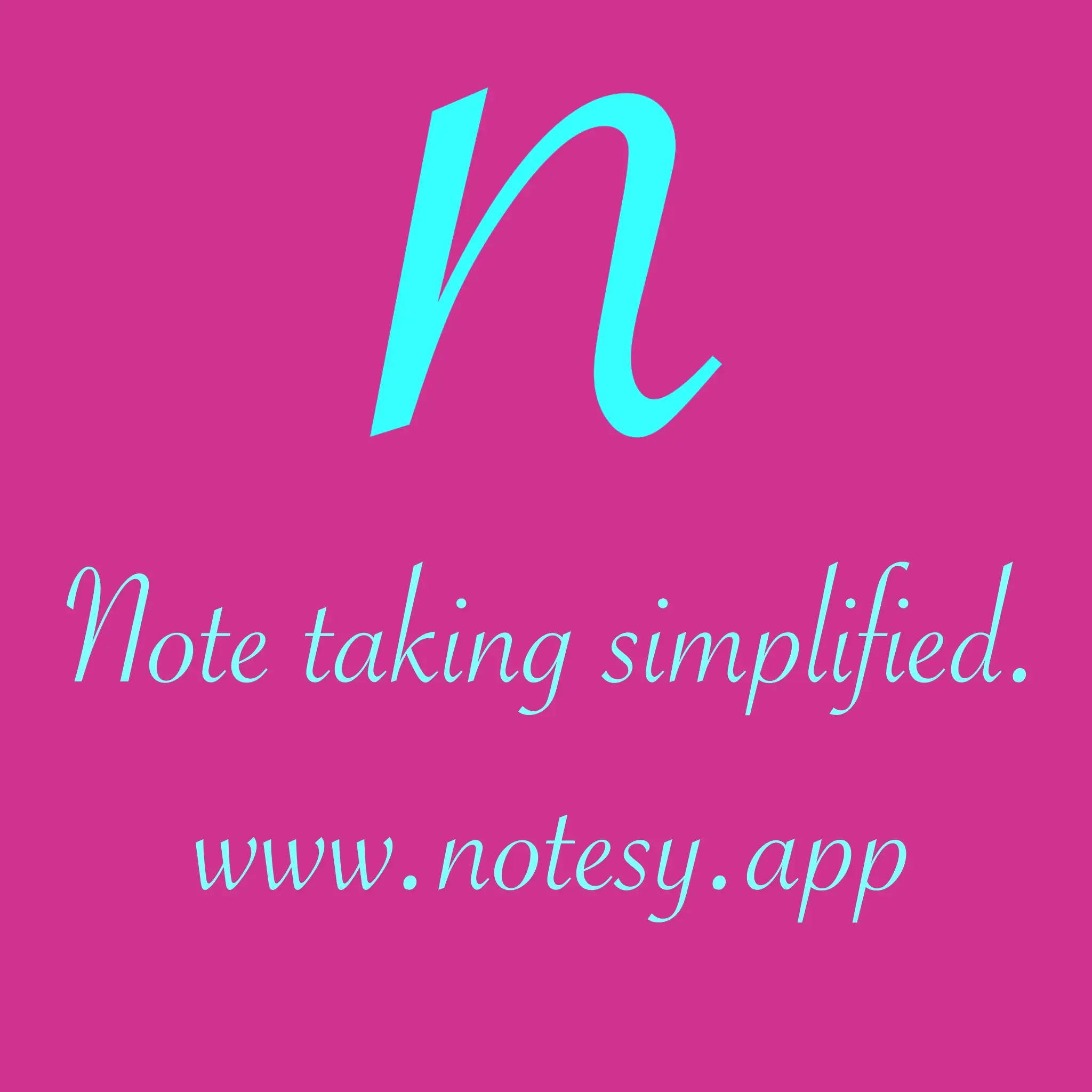 The Notesy promo graphic used on app stores.